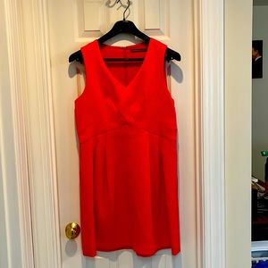 Like new! Tangerine sleeveless dress, Comptoir des Cotonniers.